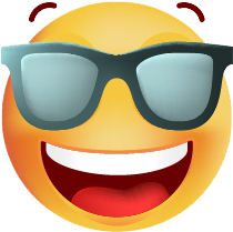 emoji smiling with cool sunglasses